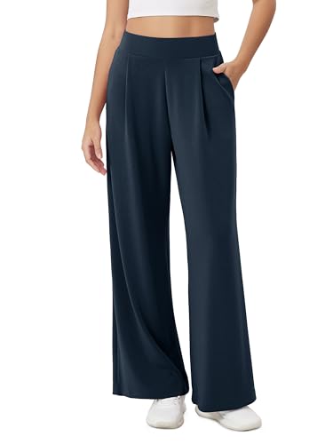 ODODOS Modal Soft Wide Leg Pants for Women High Waist Casual Relaxed Pants with Pockets, 29