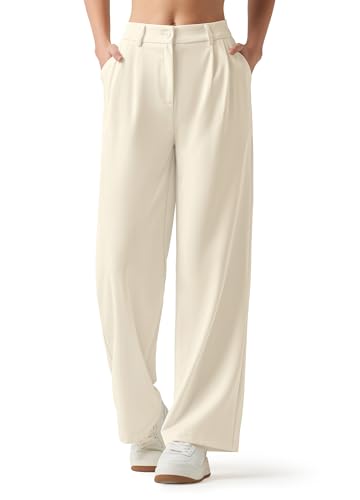 Willit Women's Work Pants Wide Leg Dress Pants High Waisted Casual Slacks Business Office Pants with Pockets 30