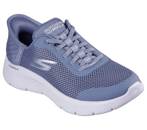 Skechers Women's Go Walk Flex Hands Free Slip-Ins-Grand Entry Sneaker, Blue, 10